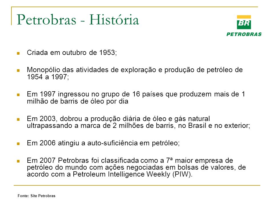 Resultado de imagem para historia da petrobras
