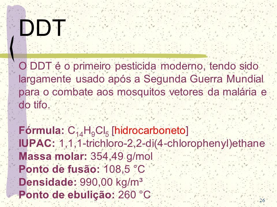 Prof Dr Jakobi Hr Ddt Diclorodifeniltricloroetano Ppt Carregar