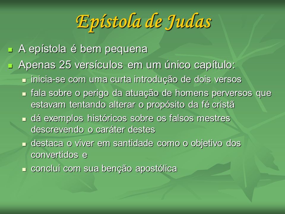 As Ep Stolas De Jo O E De Judas Eade Programa I Estudo Aprofundado