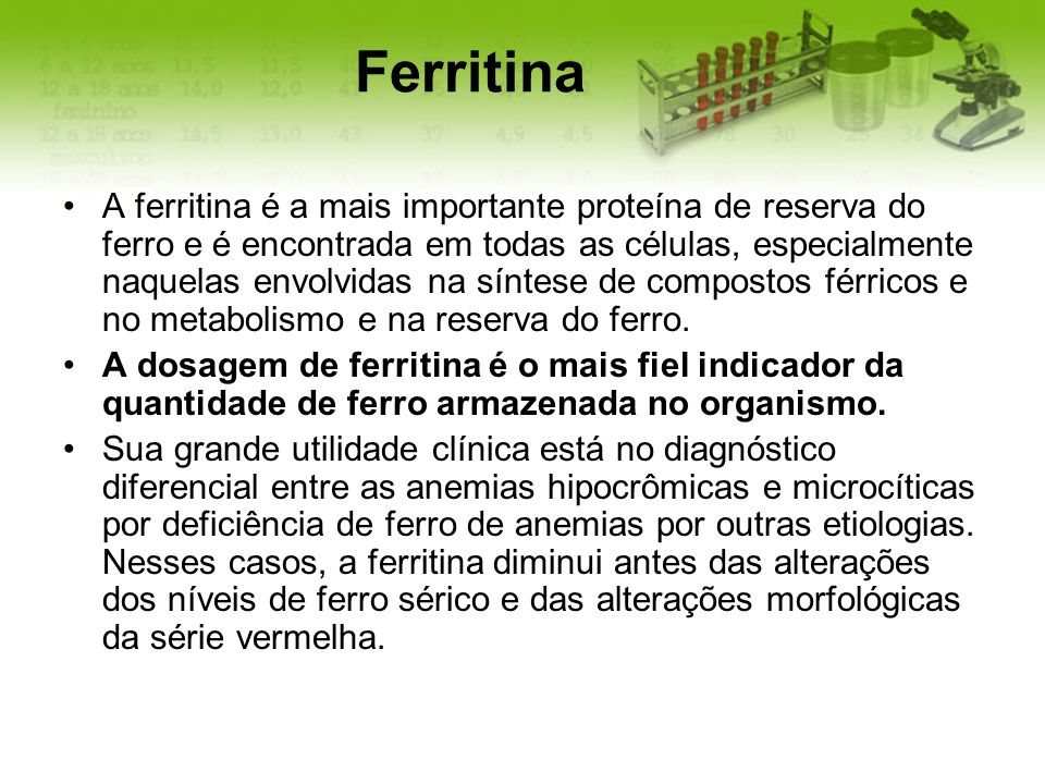 FERRITINA ferritina: