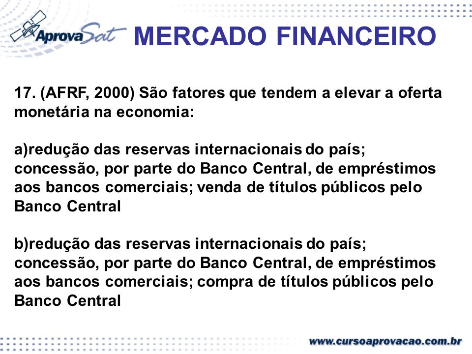 MERCADO FINANCEIRO 17.