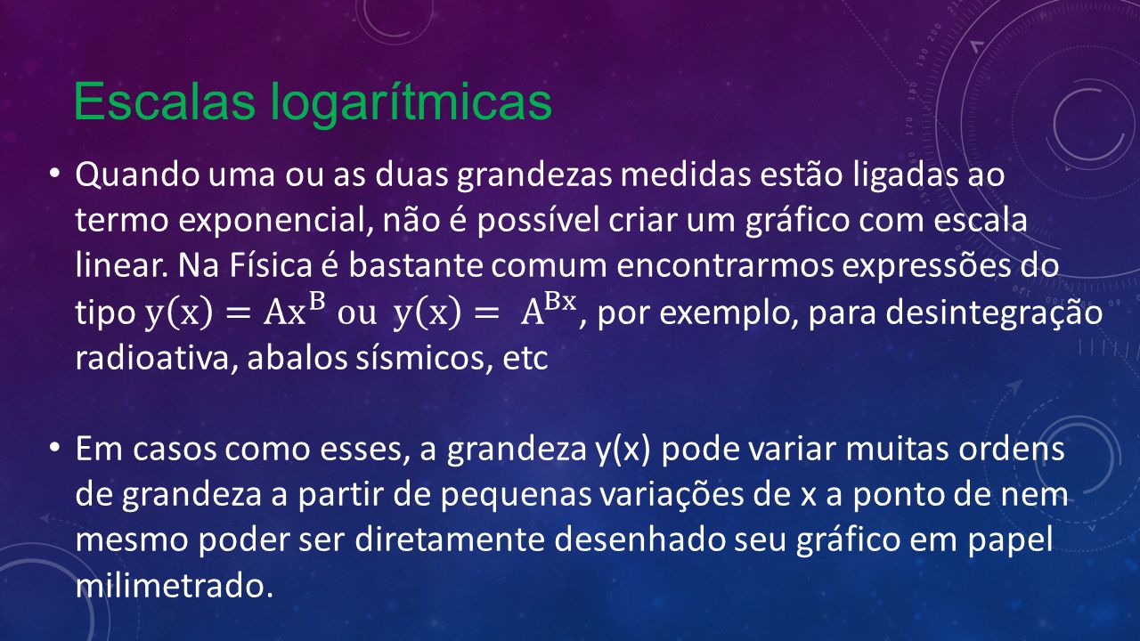 Apresentação "Gráficos com escalas logarítmicas CEPZ1 – 2015 Apresentação "Gráficos com escalas logarítmicas CEPZ1 – 2015