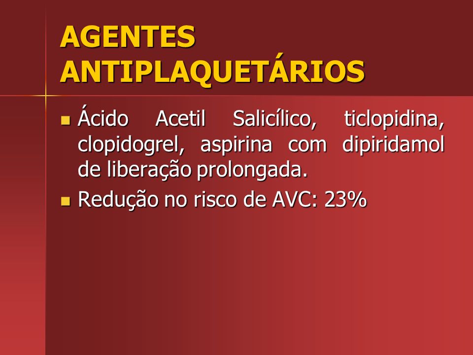 Resultado de imagem para agentes antiplaquetarios fotos