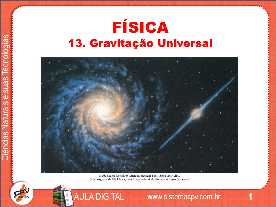1 Ciências Naturais e suas Tecnologias AULA DIGITAL FÍSICA 13.