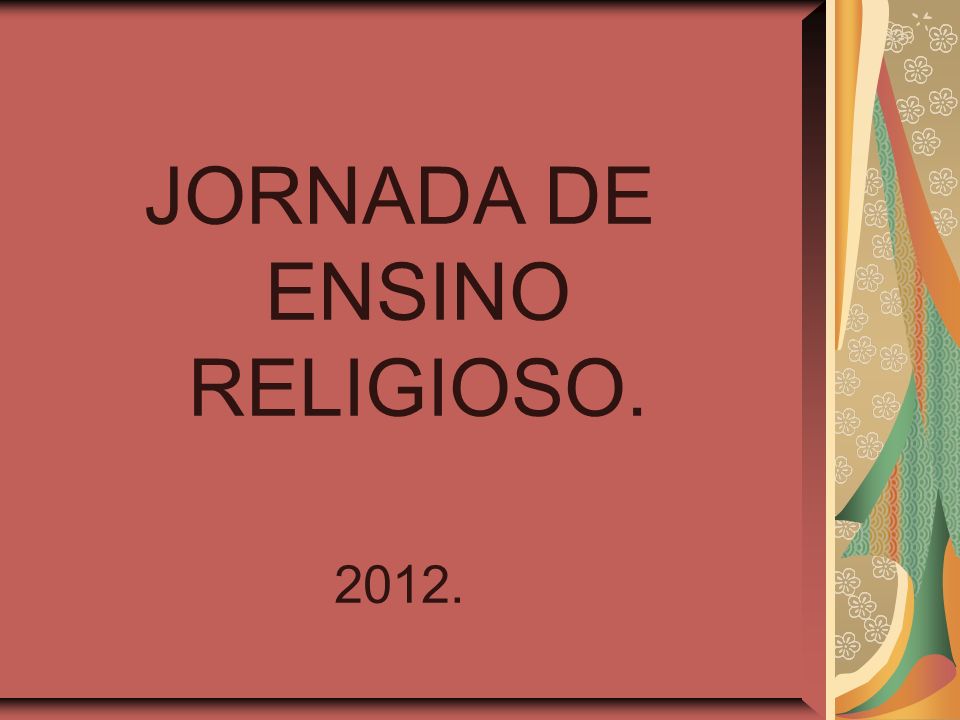 JORNADA DE ENSINO RELIGIOSO