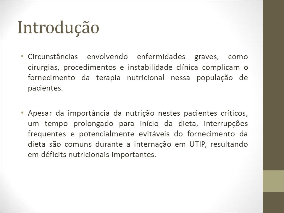 Epidemiologia Das Interrup Es Do Suporte Nutricional Em Crian As