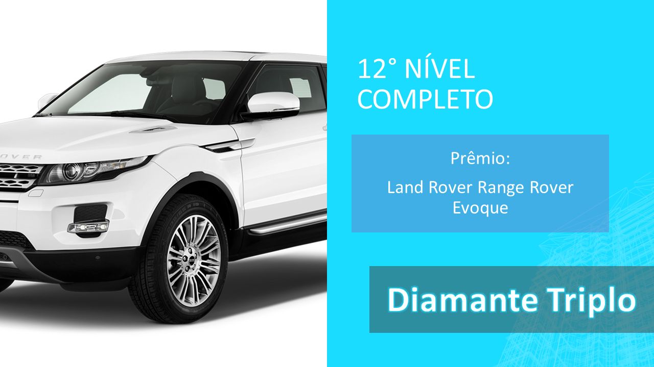 12° NÍVEL COMPLETO Prêmio: Land Rover Range Rover Evoque
