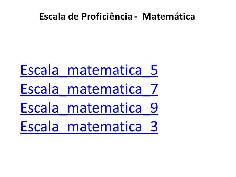 Escala_matematica_5 Escala_matematica_7 Escala_matematica_9 Escala_matematica_3 Escala de Proficiência - Matemática