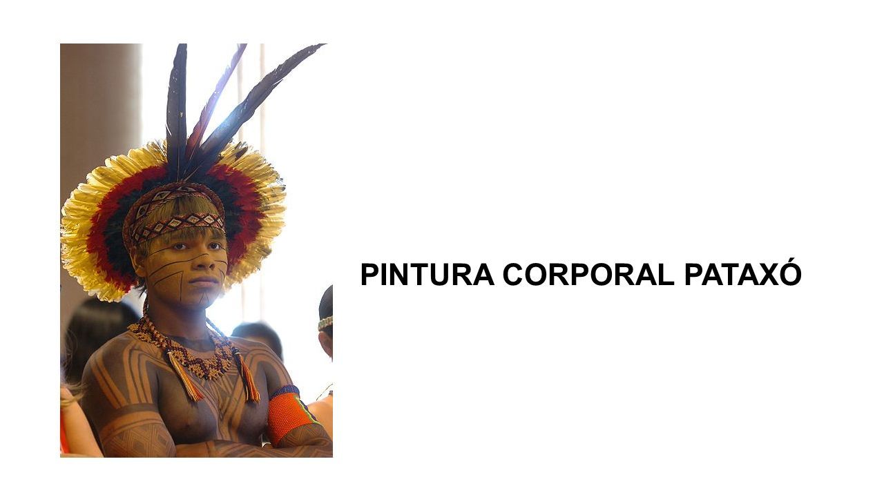 PINTURA CORPORAL PATAXÓ Artes, 1ª Série do ensino médio Arte indígena
