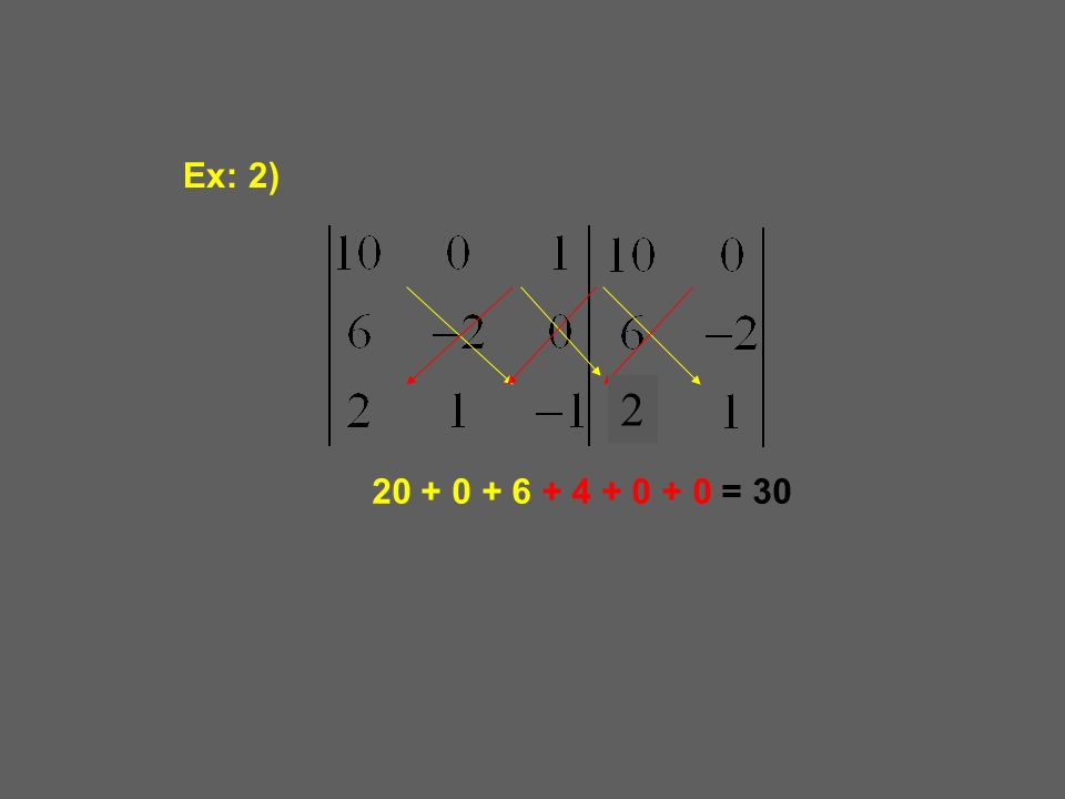 Ex: 2) = 30 2