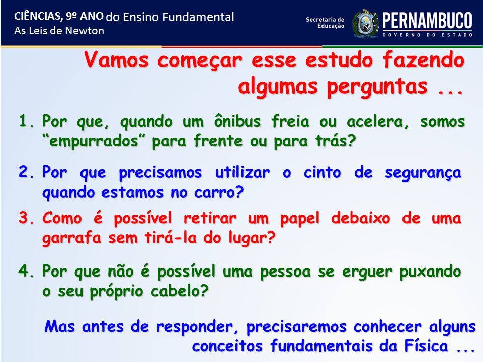 Ensino Fundamental, 9° ano - ppt carregar