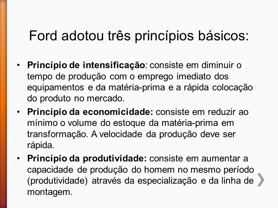 Principios basicos de ford #4