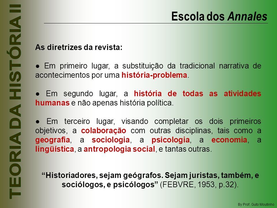 Aula i a pré-história dos annales