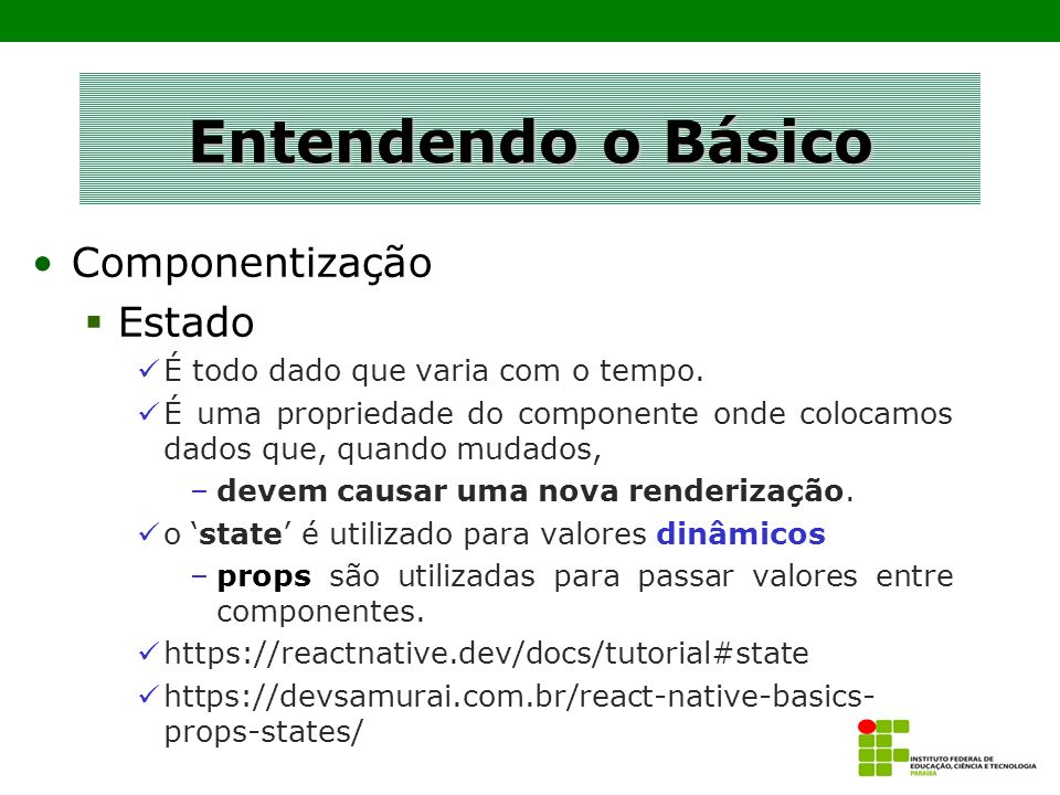 IntroduÇÃo Ambiente Desenvolvimento E Básico De React Native Prof Mr Fabio Abrantes Diniz 2993