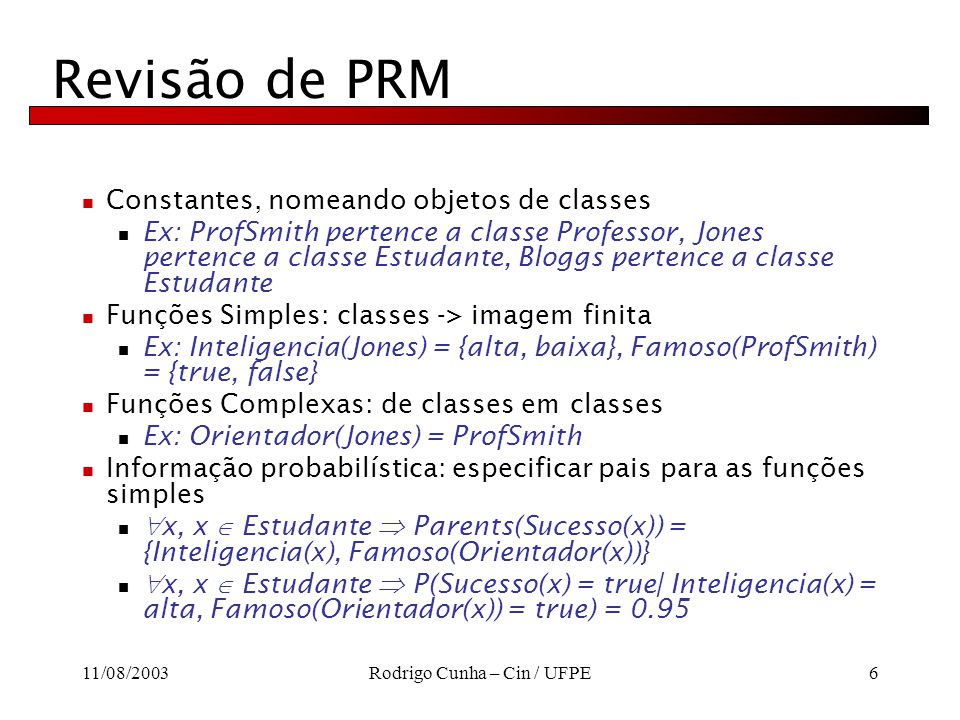 Clpbn Constraint Logic Programming With Bayes Net Constraints Rodrigo Cunha Cin Ufpe Ppt 1058