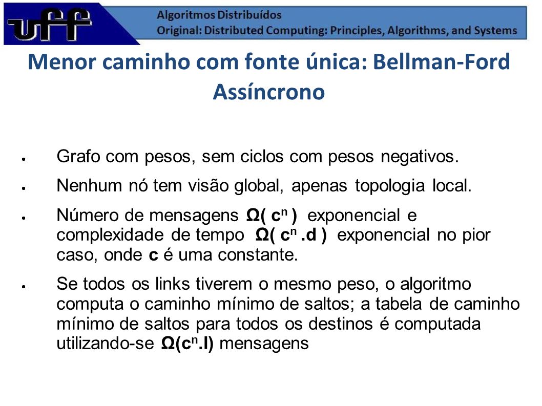 Bellman ford algorithm distributed #7