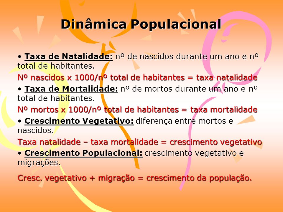 População: População: é um termo usado para definir o conjunto de habitantes de uma determinada área.