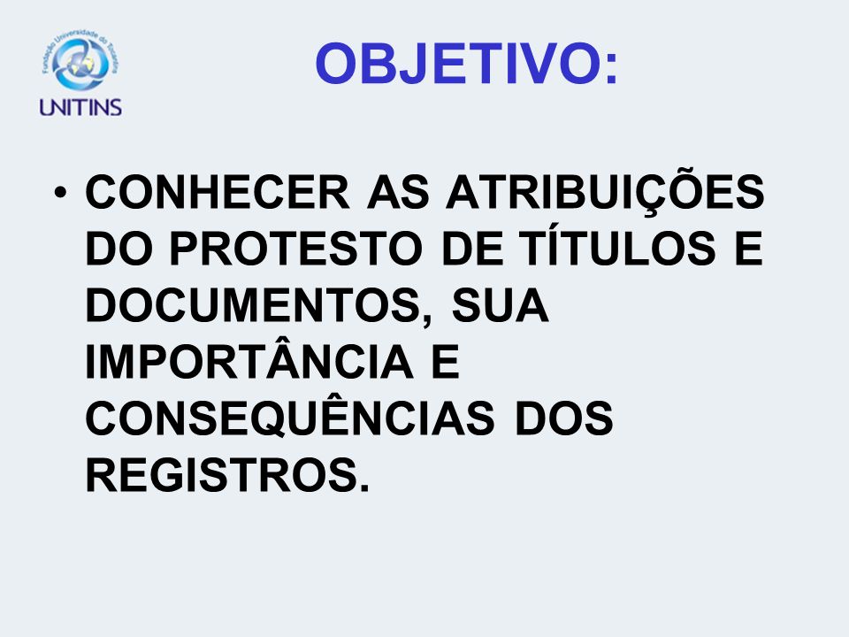 REGISTROS PÚBLICOS PROTESTOS DE TÍTULOS E DOCUMENTOS DATA: PROF.º ANTONIO IANOWICH FILHO AULA 06
