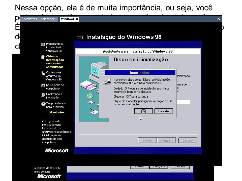 disquette de boot windows 98