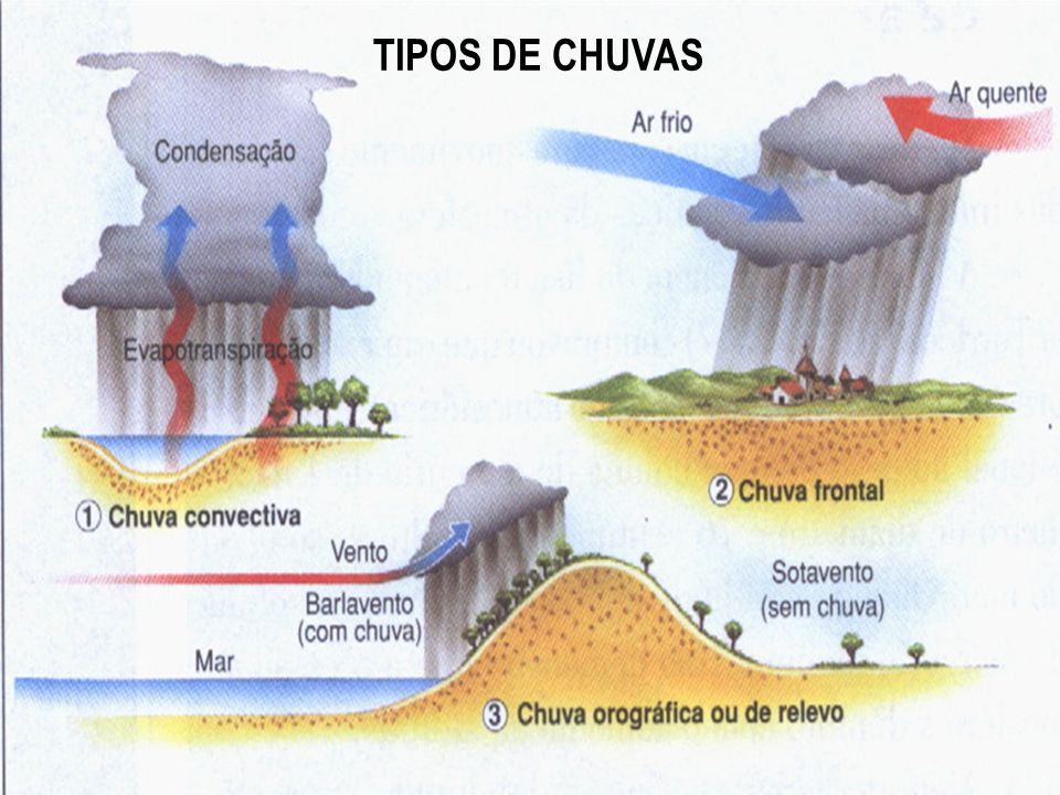 Resultado de imagem para IMAGENS SOBRE TIPOS CHUVAS