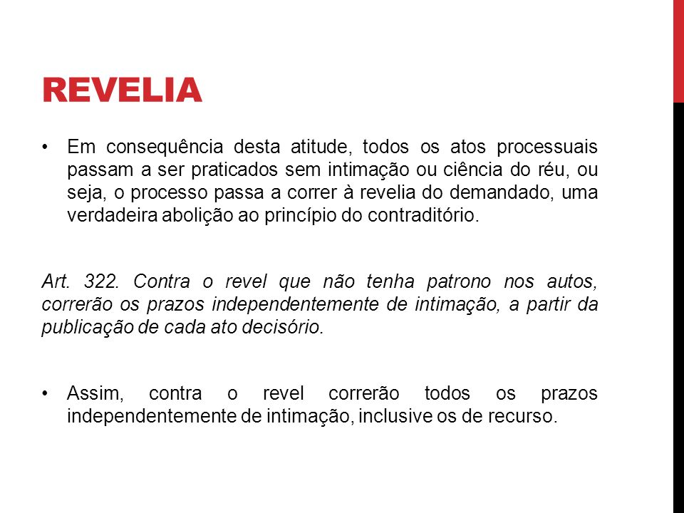 REVELIA UNIC – UNIVERSIDADE DE CUIABÁ PROF. EDUARDO RAMSAY DE LACERDA. -  ppt carregar