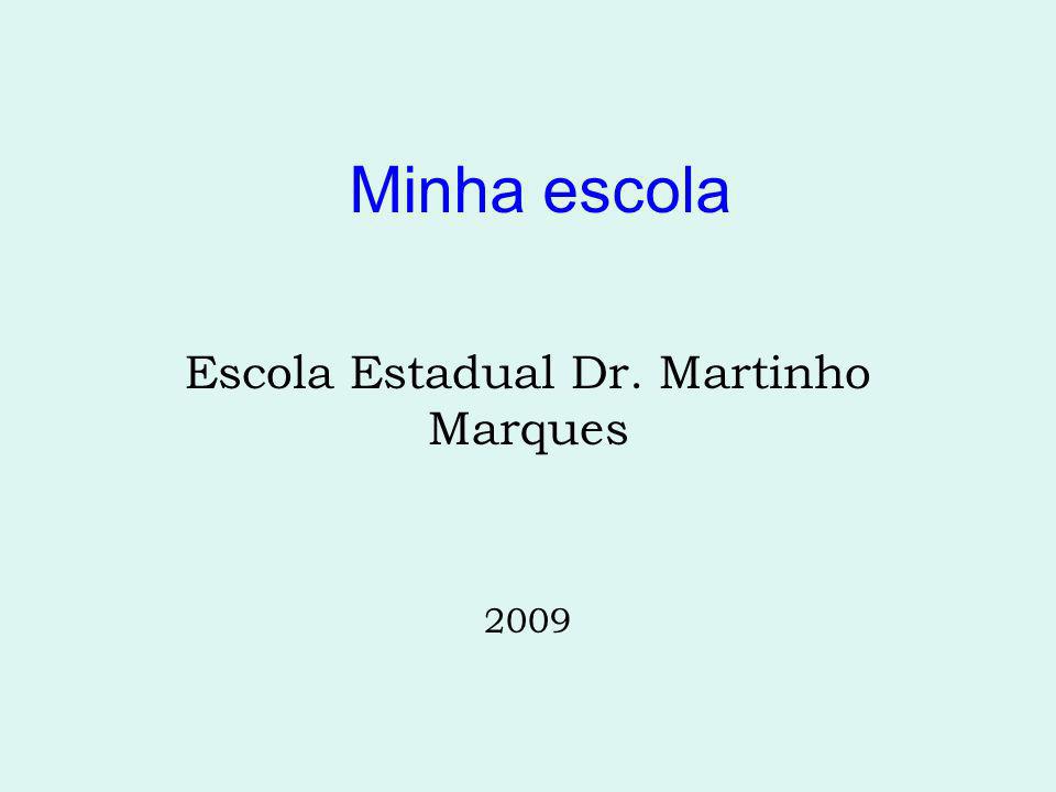 Minha escola Escola Estadual Dr. Martinho Marques 2009