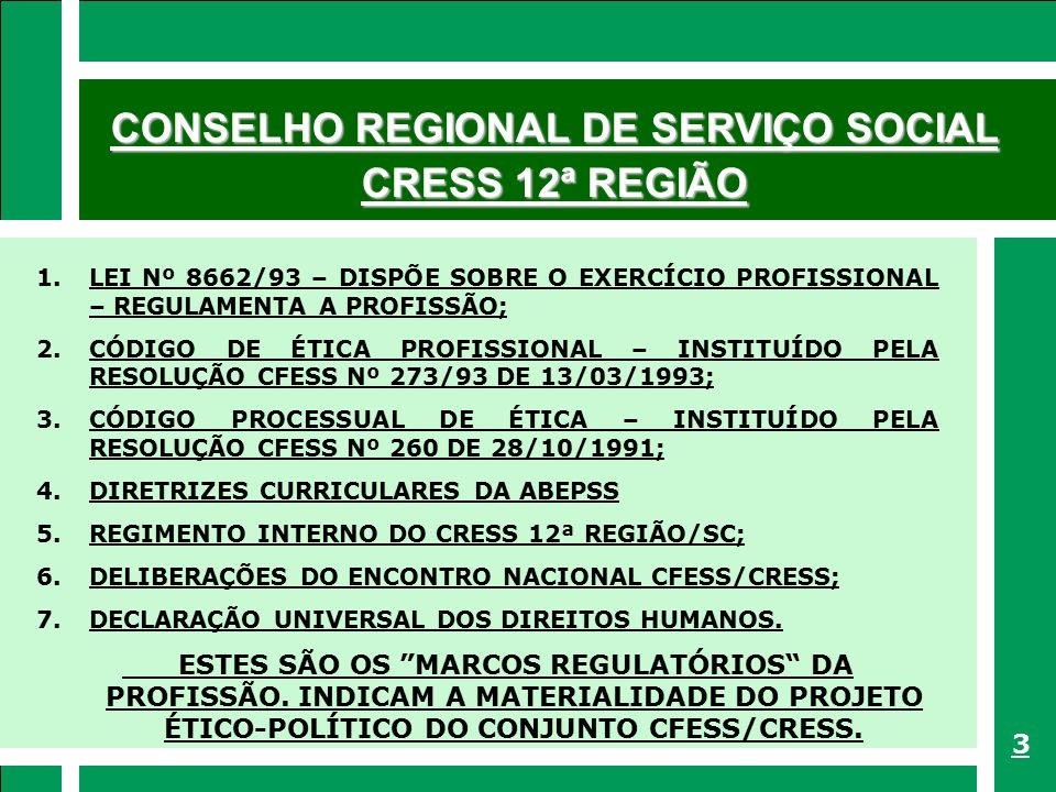 CRESS 12ª Região – Conselho Regional de Serviço Social 12ª Região