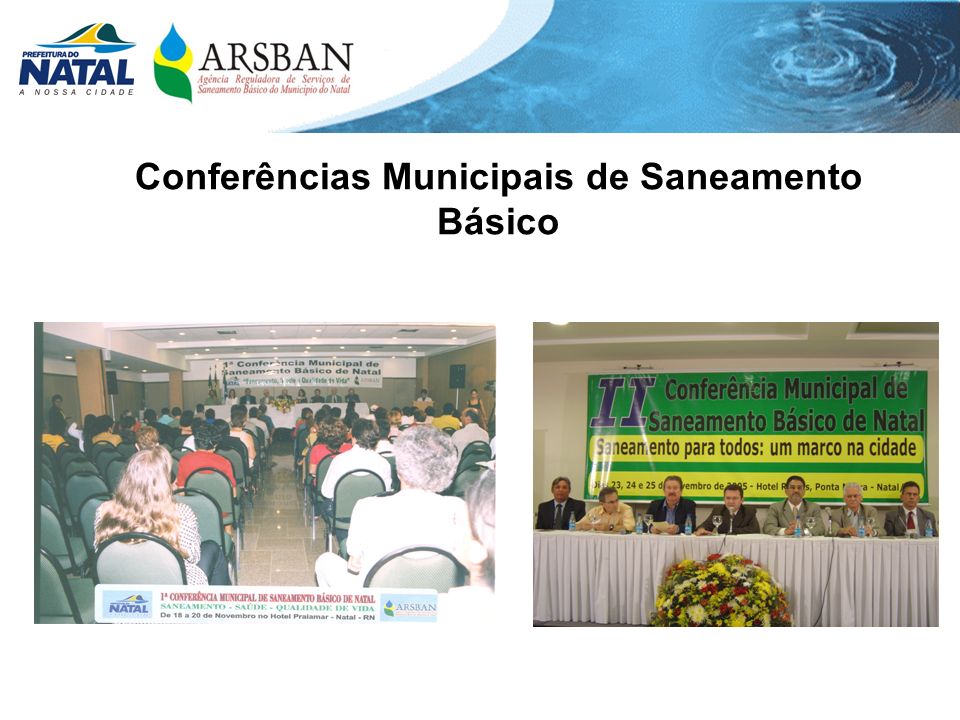 Conferências Municipais de Saneamento Básico