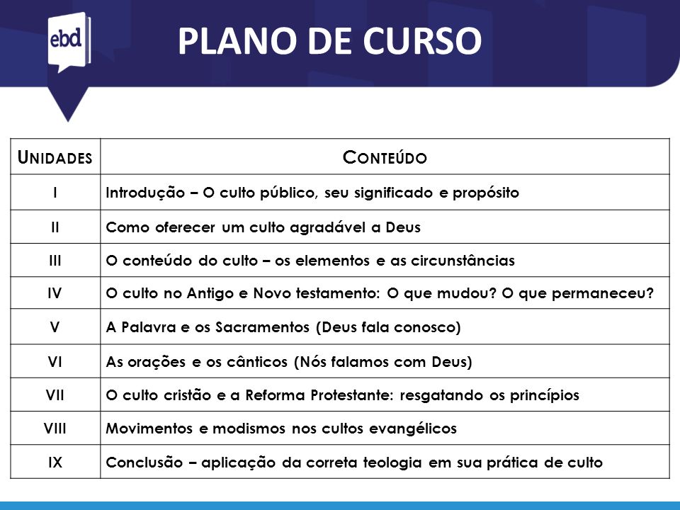 5. O Significado do Culto Evangélico 