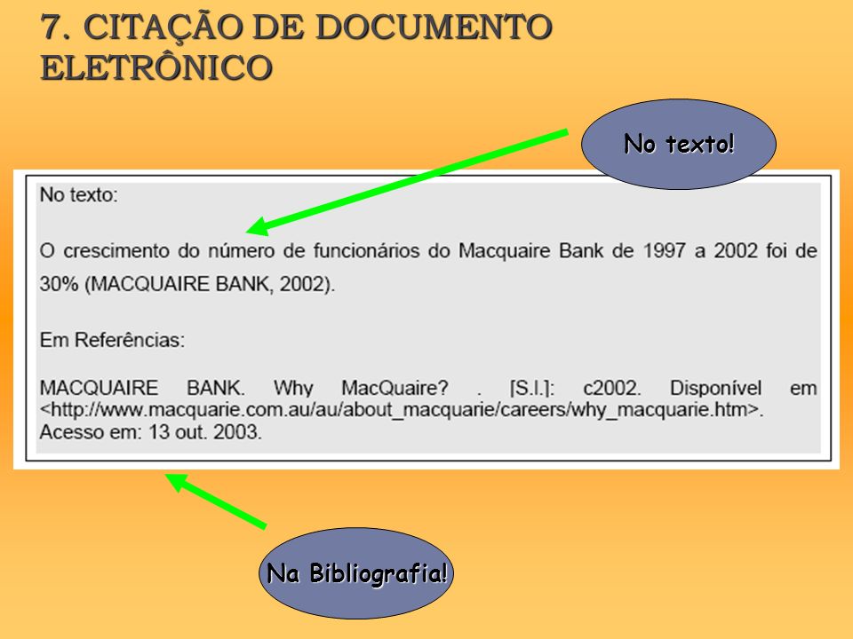 Citações em documentos ptcc