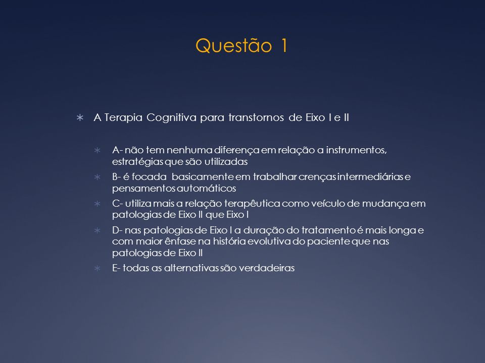 Teste Transtorno de Personalidade Manaus- Agosto ppt carregar