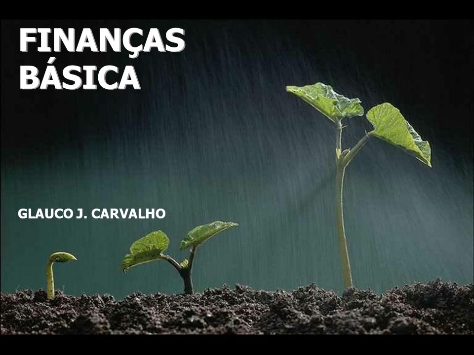 FINANÇAS BÁSICA GLAUCO J. CARVALHO