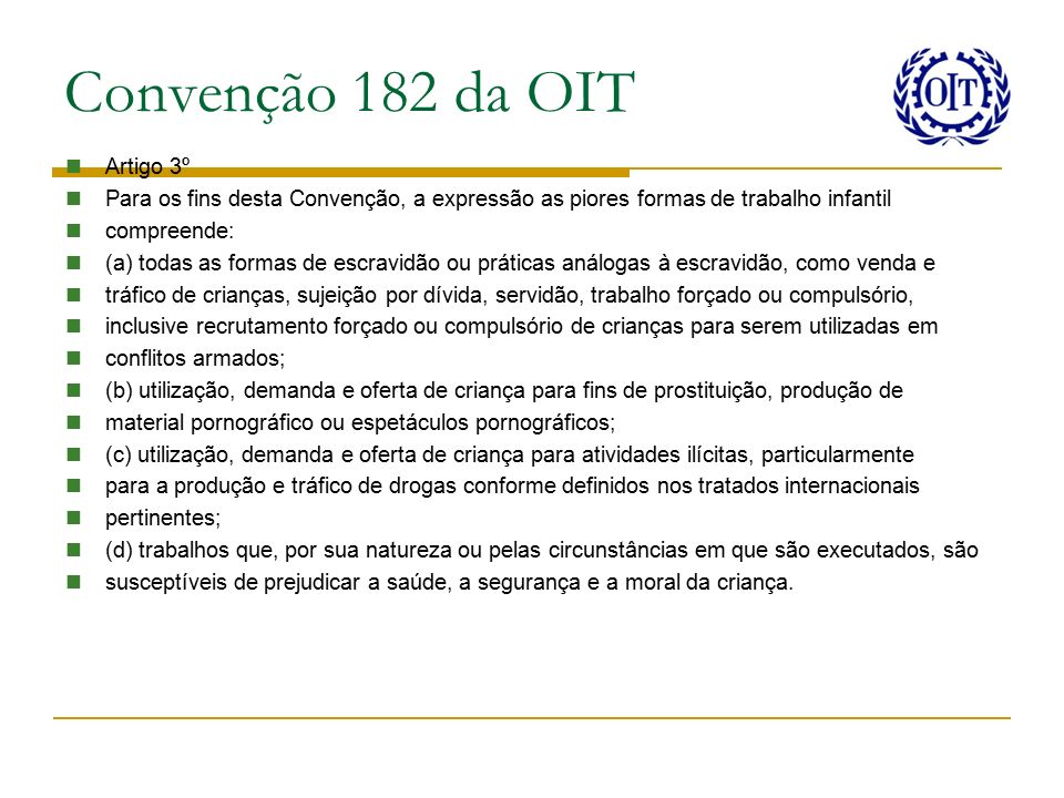 Convenção 182 oit