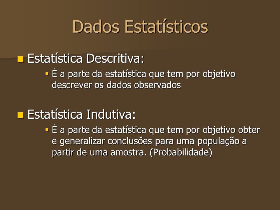 Estatística Descritiva — Parte 1