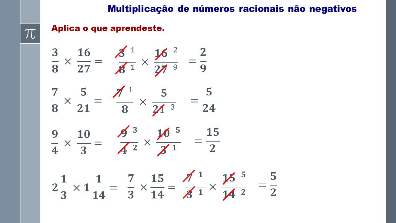 Multiplicação e Simplificação de fraçâo 