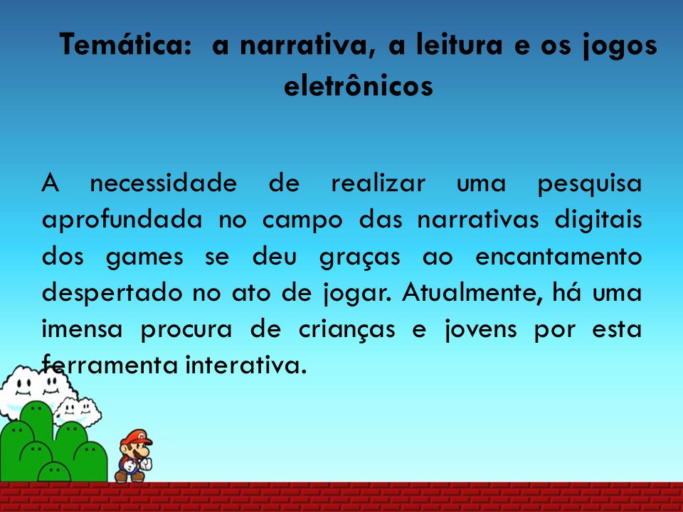 Apresentação - Jogos eletrônicos