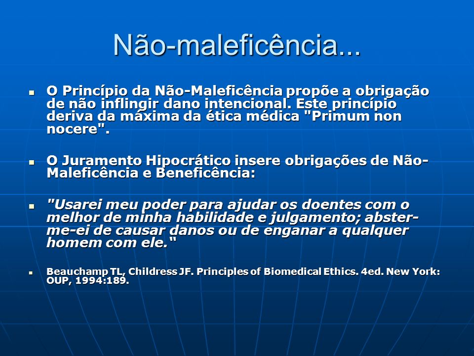 Princípios éticos e Bioética: a abordagem principialista - ppt carregar