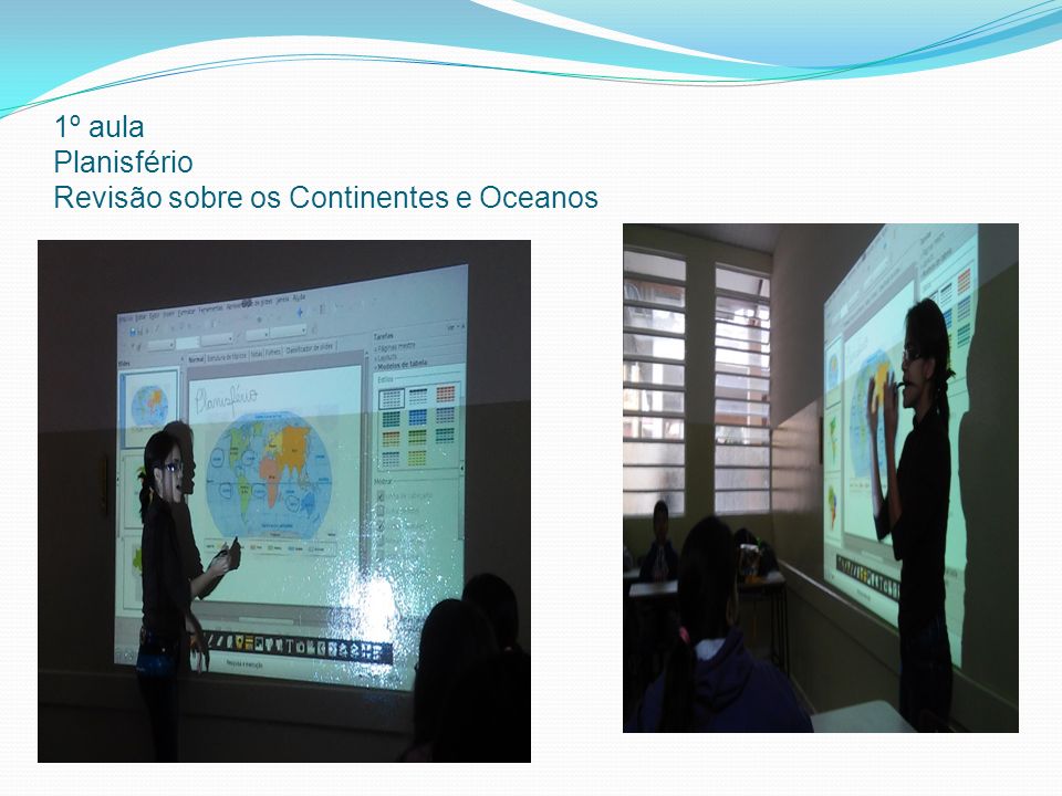 1º aula Planisfério Revisão sobre os Continentes e Oceanos