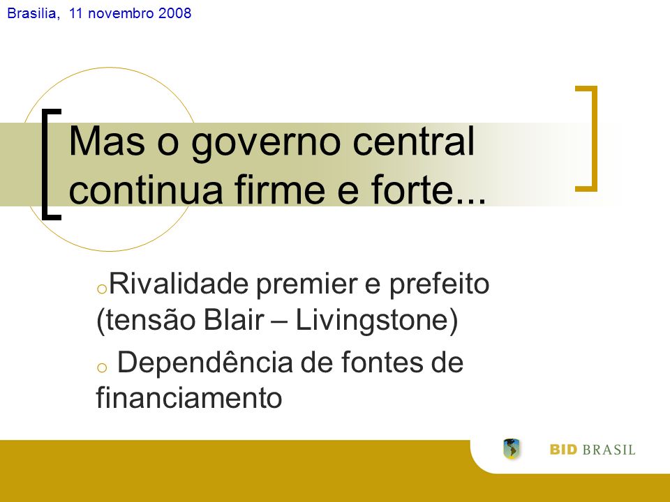 Brasilia 11 Novembro 2008 Jeroen Klink GovernanÇa Metropolitana EvoluÇÃo Recente E 6394