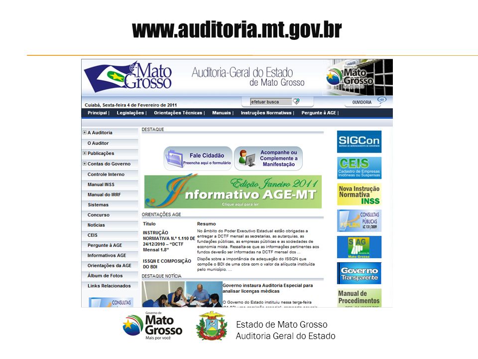 Estado de Mato Grosso Auditoria Geral do Estado