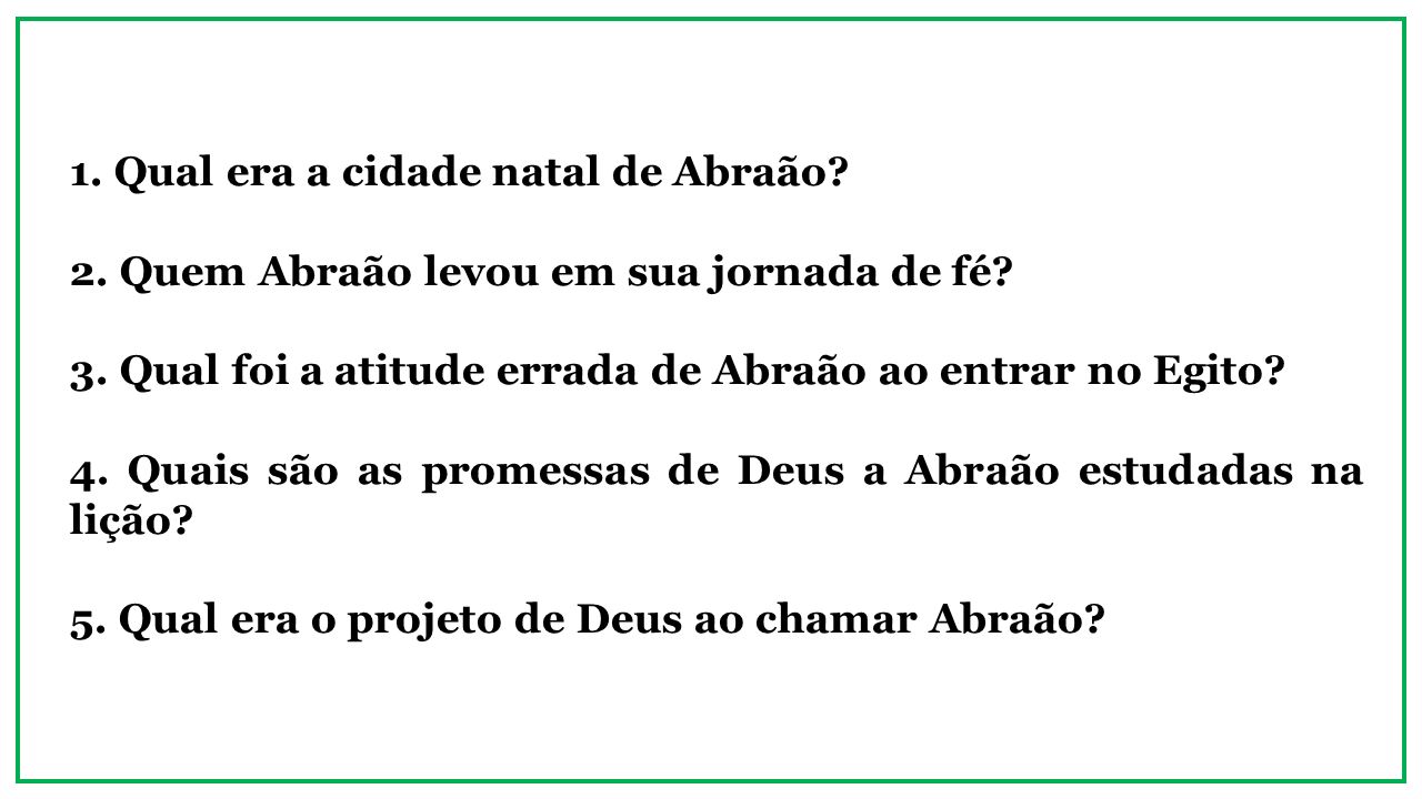 Abraão, a Esperança do Pai da Fé Professor: Erberson R. Pinheiro dos Santos  Lição 3. - ppt carregar