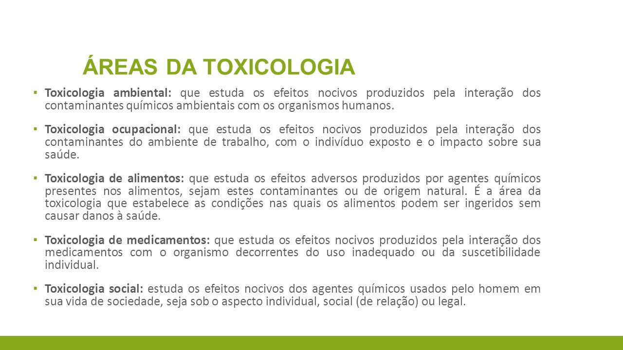 Toxicologia: conceitos, especialidades e aplicações