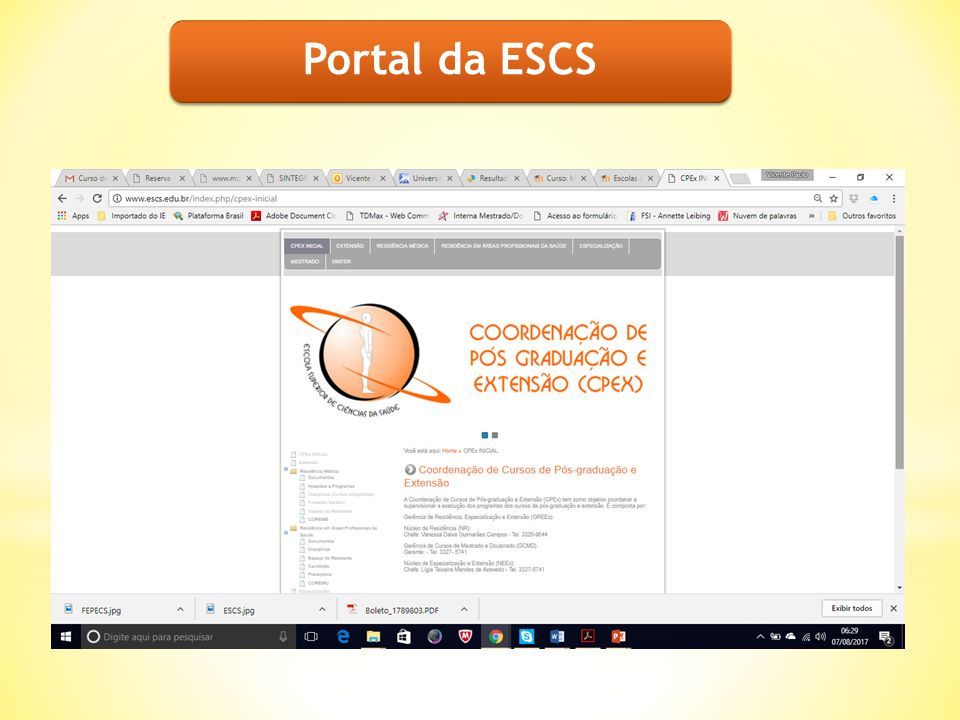 Portal da ESCS