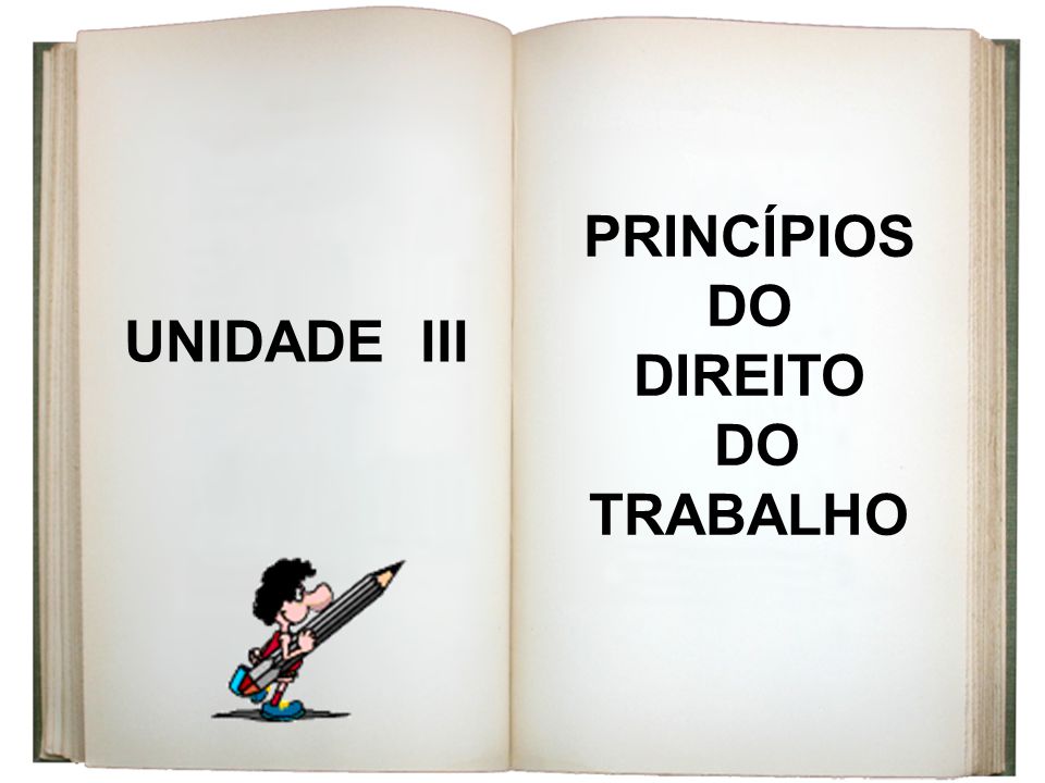 UNIDADE III PRINCÍPIOS DO DIREITO DO TRABALHO