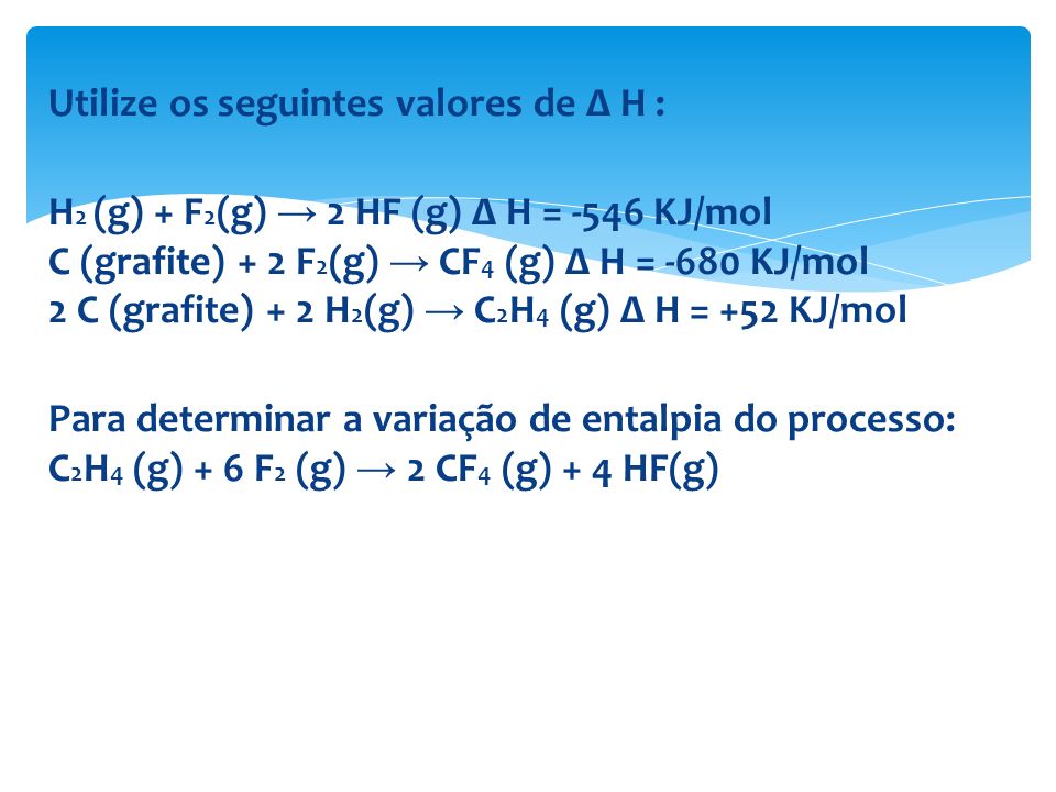 Prof Alessandra Valença Termoquímica Ppt Carregar