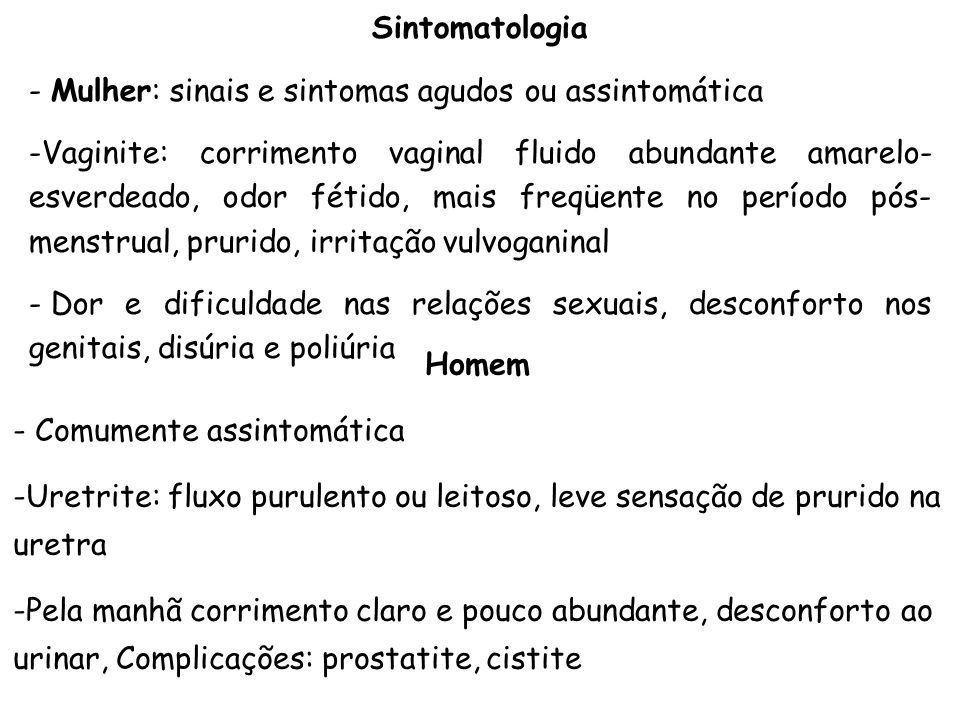 vaginite e prostatite