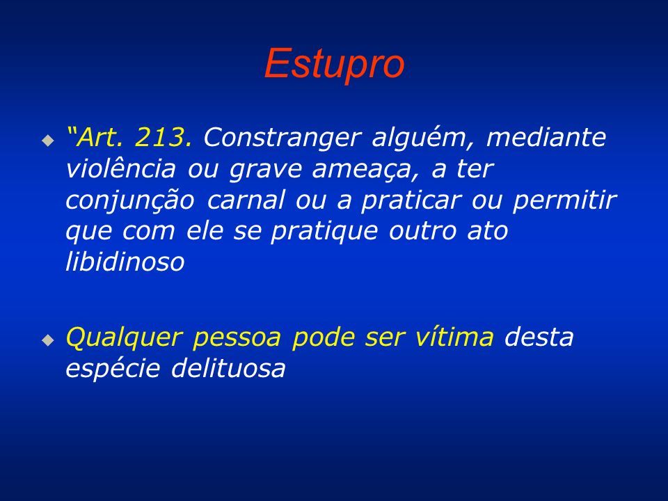 Sexologia Forense Crimes Sexuais Código Penal: crimes sexuais são ...